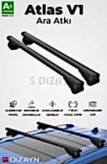 S-Dizayn Renault Scenic S-Bar Atlas V1 Ara Atkı Tavan Taşıyıcı Barı Siyah 130 Cm 2012-2016 A+ Kalite