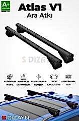 S-Dizayn Seat Alhambra S-Bar Atlas V1 Ara Atkı Tavan Taşıyıcı Barı Siyah 130 Cm 2000-2010 A+ Kalite