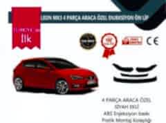 Seat Leon 2012 Sonrası 4 Parça Ön Lip Siyah
