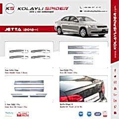 VW Jetta Ön Tampon Altı (Dil Mod) Fiber 2012 ve Sonrası