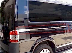 Volkswagen Transporter Uyumlu T5.5 Sürgülü Kapı Çıtası &nbsp;Krom (U.Ş) 2010-2015