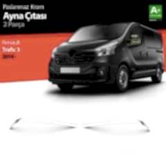 Renault Traffic Uyumlu Krom Ayna Çıtası 2 Parça. 2014 Üzeri