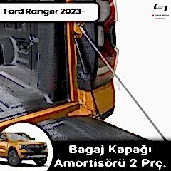 S-Dizayn Ford Ranger 4 Bagaj Kapağı Amortisörü 2 Prç. 2023 Üzeri A+ Kalite