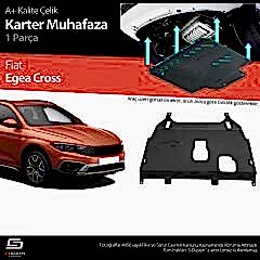 S-Dizayn Fiat Egea Cross Çelik Karter Muhafaza Koruma 2020 Üzeri A+ Kalite