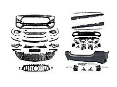 Mercedes W177 Uyumlu 2018 Sonrası A Serisi Sedan İçin A45 Body Kit (Arka Tamponlu Set)