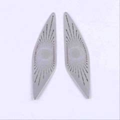 Volkswagen Golf Uyumlu 8 Harman Kardon Tweeter Kaplama - Silver (Life Style İmpression Paket İçin)