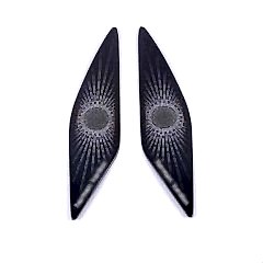 Volkswagen Golf Uyumlu 8 Harman Kardon Tweeter Kaplama - Titanyum Siyah (Life Style İmpression Paket İçin)