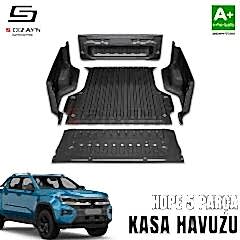 S-Dizayn VW Amarok 2 HDPE Kasa Havuzu Kaplaması 5 Prç. 2023 Üzeri A+ Kalite
