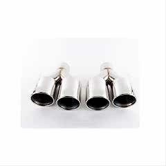 Bmw M-Performance Uyumlu Yuvarlak Egzoz Ucu Seti Silver