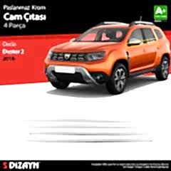Dacia Duster Uyumlu Krom Cam Çıtası 4 Parça. 2018 Üzeri Parça