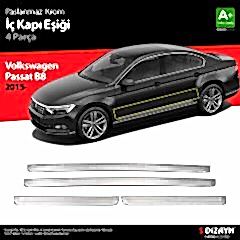 Volkswagen Passat Uyumlu B8 Krom İç Kapı Eşiği 4 Parça 2015 Üzeri