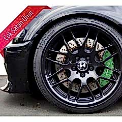 Volvo XC60 Uyumlu Brembo Yeşil Kaliper Kapağı 4 Parça Ön Arka Set