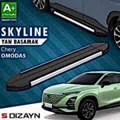 S-Dizayn Chery Omoda5 Skyline Aluminyum Yan Basamak 183 Cm 2022 Üzeri A+ Kalite