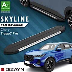 S-Dizayn Chery Tiggo7 Pro Skyline Krom Yan Basamak 183 Cm 2022 Üzeri A+ Kalite