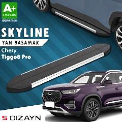 S-Dizayn Chery Tiggo8 Pro Skyline Krom Yan Basamak 183 Cm 2022 Üzeri A+ Kalite