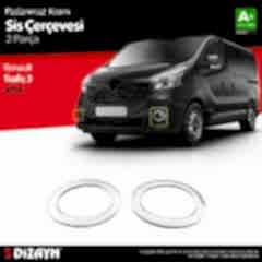 Renault Traffic Uyumlu Krom Sis Farı Çerçevesi 2 Parça. 2014 Üzeri Parça
