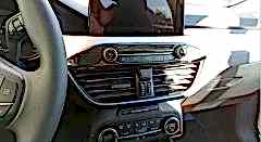 Ford Focus Uyumlu 2019+ Orta Panel Kaplama - Titanyum Siyah