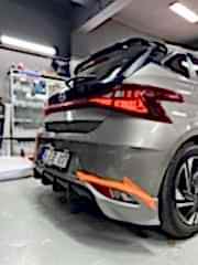 Hyundai İ20 2022 Arka Difüzör (Plastik)