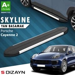 S-Dizayn Porsche Cayenne 2 Skyline Aluminyum Yan Basamak 193 Cm 2011-2017 A+ Kalite