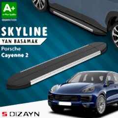 S-Dizayn Porsche Cayenne 2 Skyline Krom Yan Basamak 193 Cm 2011-2017 A+ Kalite
