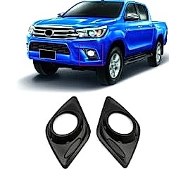 Toyota Hilux Uyumlu Sis Lambası Kapağı Siyah ABS 2016 Sonrası