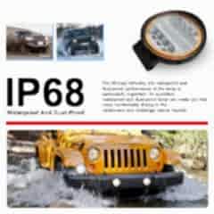 Offroad Sis Uyumlu Yuvarlak Kırmızı Angelli Sis Lambası 12-24V / Lass311