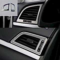 Hyundai Elantra Uyumlu 2016-2019 Menfez Kaplama Silver (Paslanmaz Çelik)