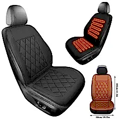 ISITMALI MİNDER SİYAH ÇAKMAKLIKLI KADEMELİ 12V TEK