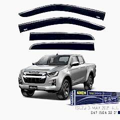 Niken Isuzu D-Max 2021- Kromlu Cam Rüzgarlığı 4 LÜ