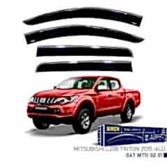 Niken Mitsubishi L200 Trion 2015- Kromlu Cam Rüzgarlığı 4 LÜ