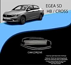 Fiat Egea Uyumlu Sedan Krom Cam Çerçevesi 8 Parça (2015+)