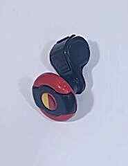 Kırmızı-Siyah Dönebilen Vites Topuzu Sarı Kırmızı Stickerlı