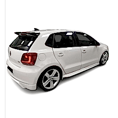 Volkswagen Polo (2010 - 2017) Arası Aero Yan Marşpiyel Seti (Plastik)