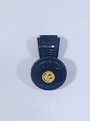 Siyah Dönebilen Vites Topuzu Gülen Yüz Stickerlı