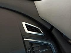 Honda Civic Uyumlu Fc5 2016-2020 Hava Menfez Kaplama 2 Parça - Silver