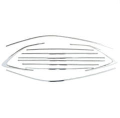 Skoda Uyumlu Kamiq 2019 12 Parça Cam Çerçevesi