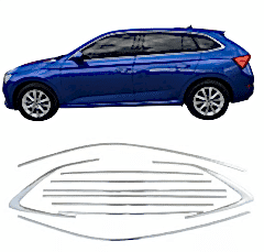 Skoda Uyumlu Scala 2019+ 12 Parça Cam Çerçevesi