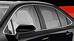 Toyota Uyumlu Corolla 2019- Cam Çerçevesi Paslanmaz Çelik