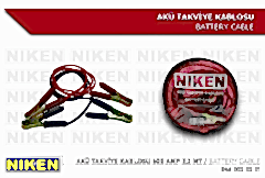 Niken Akü Takviye Kablosu 600 Amp 2,3 MT