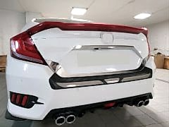 Honda Civic Uyumlu Fc5 2016-2020 Tampon Kaplama Nikelajı
