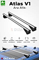 S-Dizayn Renault Kangoo S-Bar Atlas V1 Ara Atkı Tavan Taşıyıcı Barı Gri 140 Cm 2008-2020 A+ Kalite