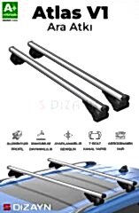 S-Dizayn Toyota Land Cruıser S-Bar Atlas V1 Ara Atkı Tavan Taşıyıcı Barı Gri 140 Cm 2008-2023 A+ Kalite