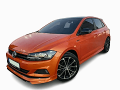 Volkswagen Polo Uyumlu (2018 - 2020) Aero Style Marşpiyel Seti (VAKUM) Parlak Siyah Boyalıdır