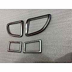 Toyota Corolla Uyumlu 2014+ Menfez Kaplama 4 Parça Silver