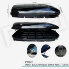 Tabut Port Bagaj Parlak Siyah 450LT Tuğra