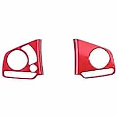 Honda Civic Uyumlu Fc5 2016-2020 Direksiyon Kaplaması 2 Parça - Kırmızı