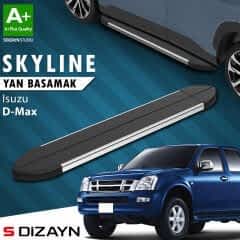S-Dizayn Isuzu D-Max Skyline Krom Yan Basamak 203 Cm 2007-2012 A+ Kalite