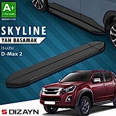 S-Dizayn Isuzu D-Max 2 Skyline Siyah Yan Basamak 203 Cm 2012-2019 A+ Kalite