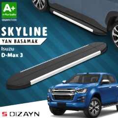 S-Dizayn Isuzu D-Max 3 Skyline Aluminyum Yan Basamak 203 Cm 2019 Üzeri A+ Kalite