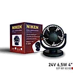 Niken Küçük Tek Başlı 24V Vantilatör 4 Inç 6,5W